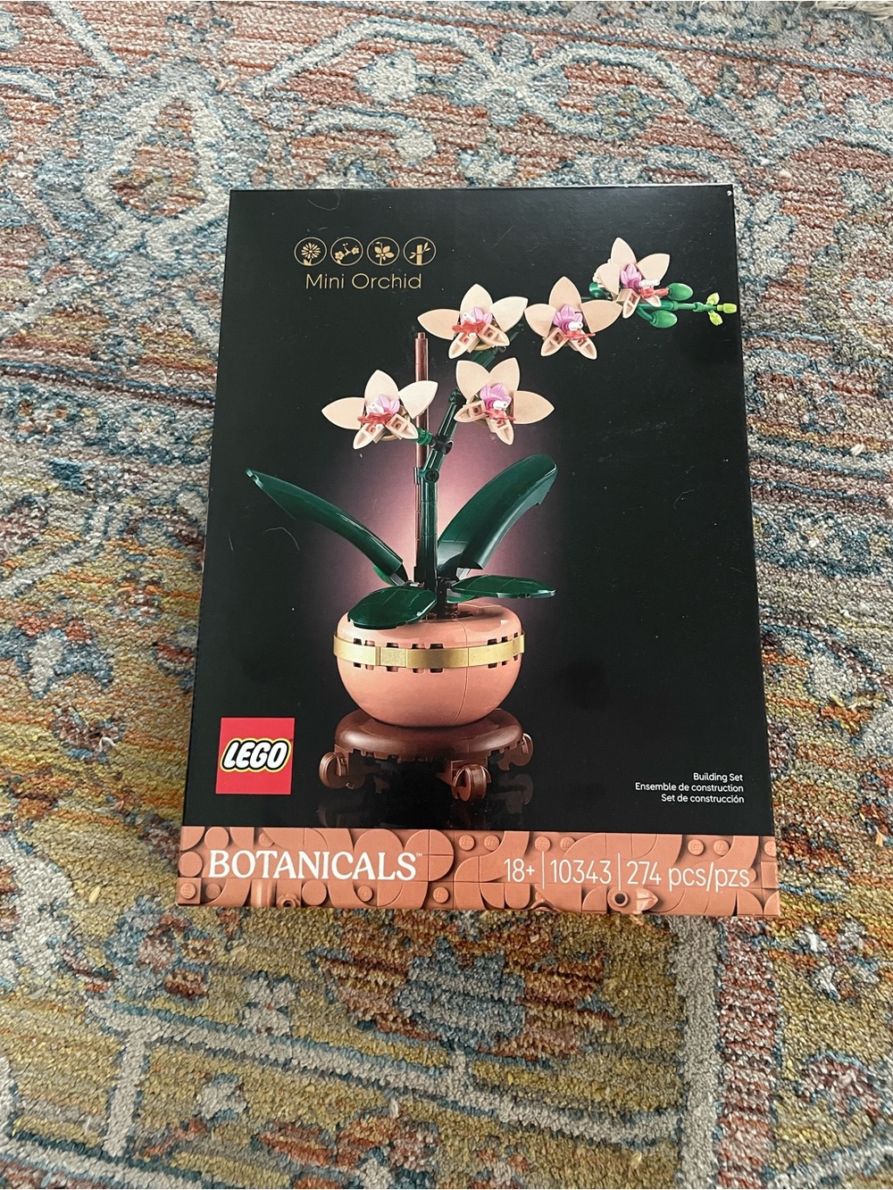 Lego Botanicals Mini Orchid — Pink, Green & Brown Decorative Set